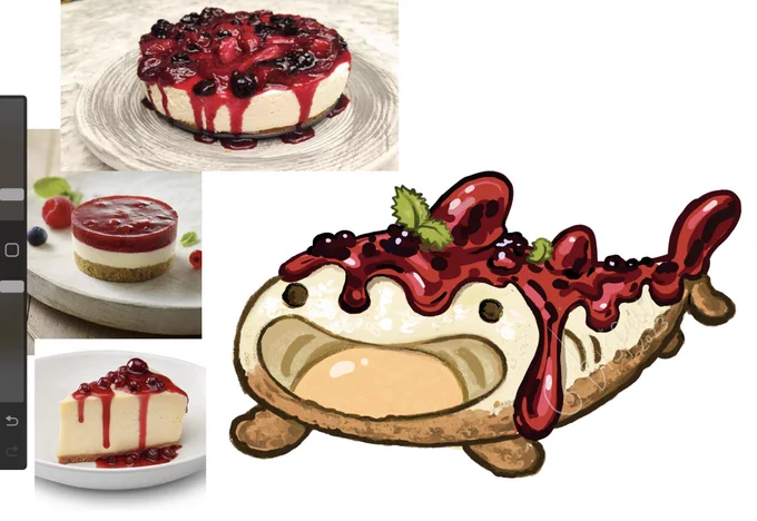 Whale shark cheesecake! You care him? 
