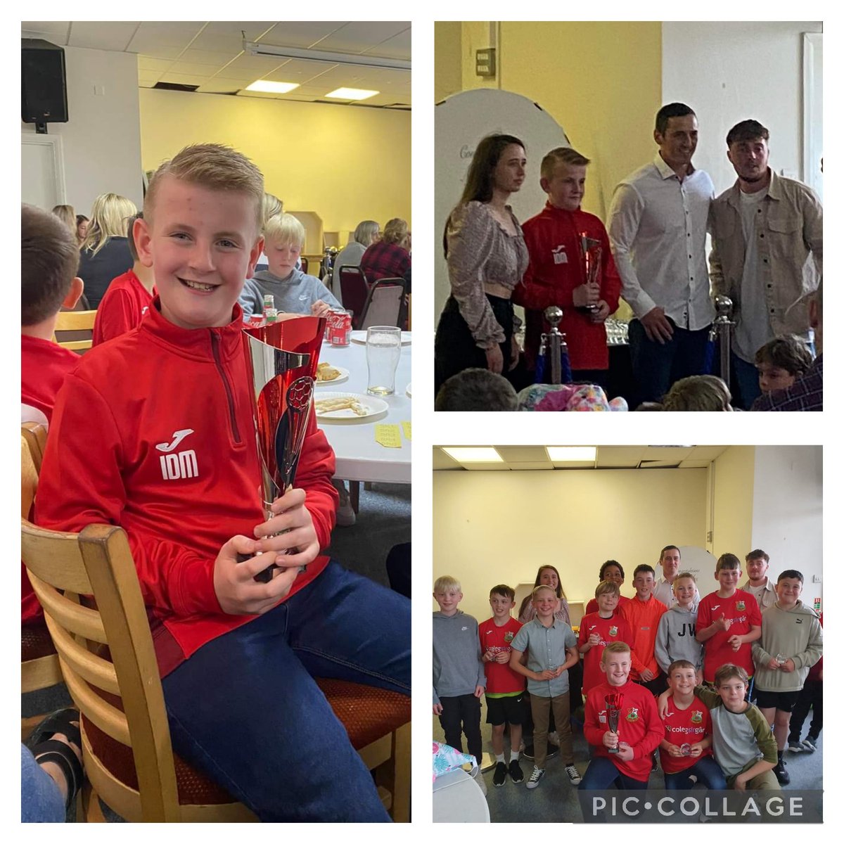 Really happy to win the player of the season award for @LlanelliReds under 11's 🏆🔴⚽

Thanks to my coaches & teammates for supporting me throughout the season.

#WeAreRed

@CarmsStarsAFC @CarmsSchoolsFA
@Ysg_Llangennech
@SOLO_GK_
@euphoricstate02
@cian131
@Megan_Jones04