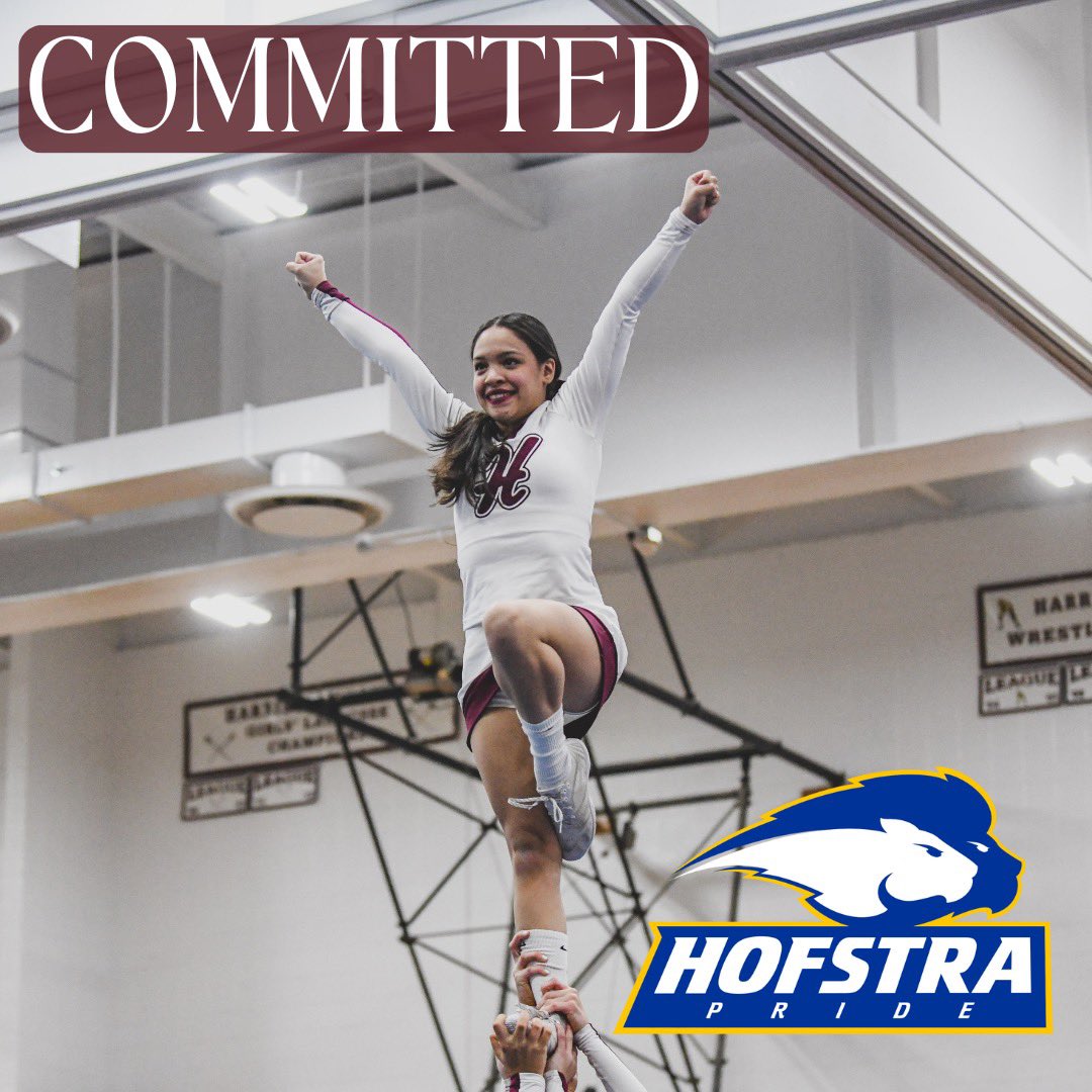 Congratulations to Senior Rebecca Segovia on committing to the @HofstraCheer team! We are so proud of you, Becca! We can’t wait to see what the future holds for you 💙💛#OnceAHuskyAlwaysAHusky