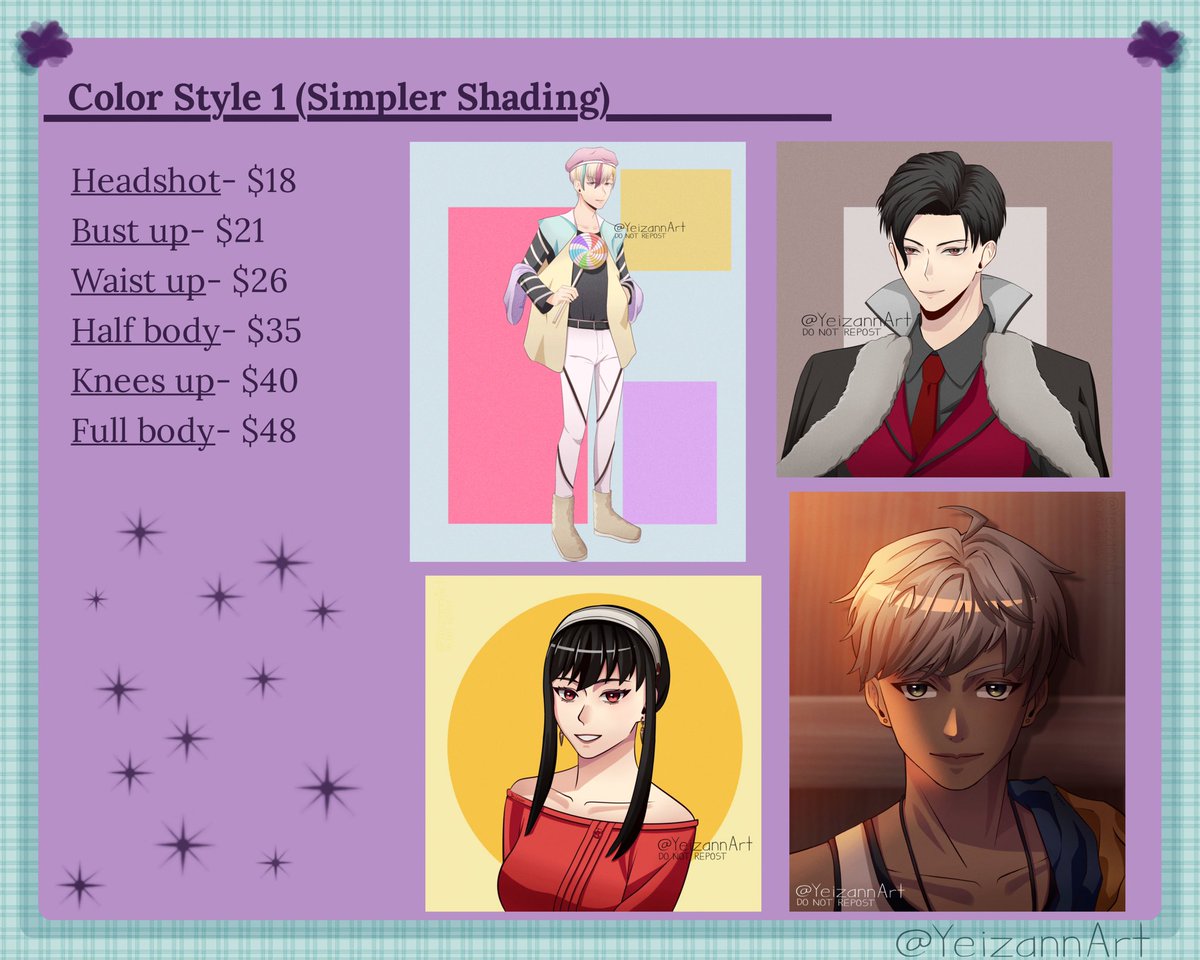 YeizannArt's tweet photo. ‼️COMMISSIONS OPEN‼️

Please check out my carrd for more information! (Link in bio)

💜Likes and retweets appreciated💜
#commissionsopen #artcommissions https://t.co/ZktiBYkm1F