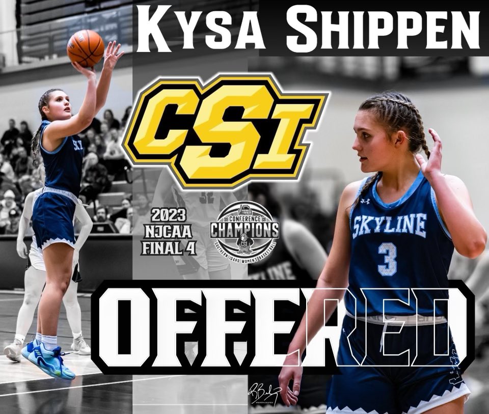 2024 5’10 SG Kysa Shippen has earned an offer to College of Southern Idaho. CSI fresh off a NJCAA Final 4 run, one of the premier programs in the country. Kysa is an unconscious shooter with great feel for the game. 

#NWAMOB #FBCIdaho #FBCStrong