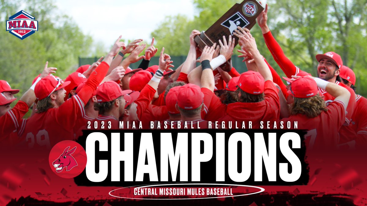 For the 29th time in program history, we're <a href="/TheMIAA/">The MIAA</a> Regular Season Champions.

#teamUCM x #RollStable