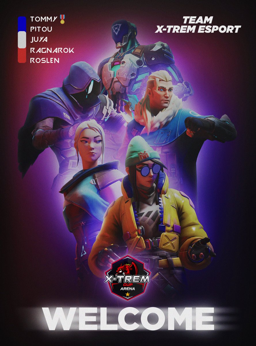 X_trem_info's tweet photo. 📢 Nous avons le plaisir de vous annoncer l'arriver de notre nouvelle équipe VALORANT anciennement connue sous @QLFVLR 📢

🤝 Bienvenue dans la famille X-TREM 

 @JUYA_jpn2
 @PitouVLR
 @Ragnarok_73
 @Roslen_YT
 @Tommy83Valo 🎖️

 @Romain_Tama
 @Salva_COACH

#WeAreXTREM 💥 https://t.co/ODcRaFh8o9