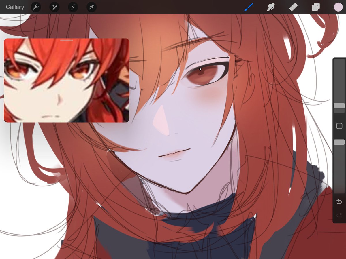 hes so cute that hes ugly does this make sense??? anyway hbd pretty boy 🔥🔥 #diluc