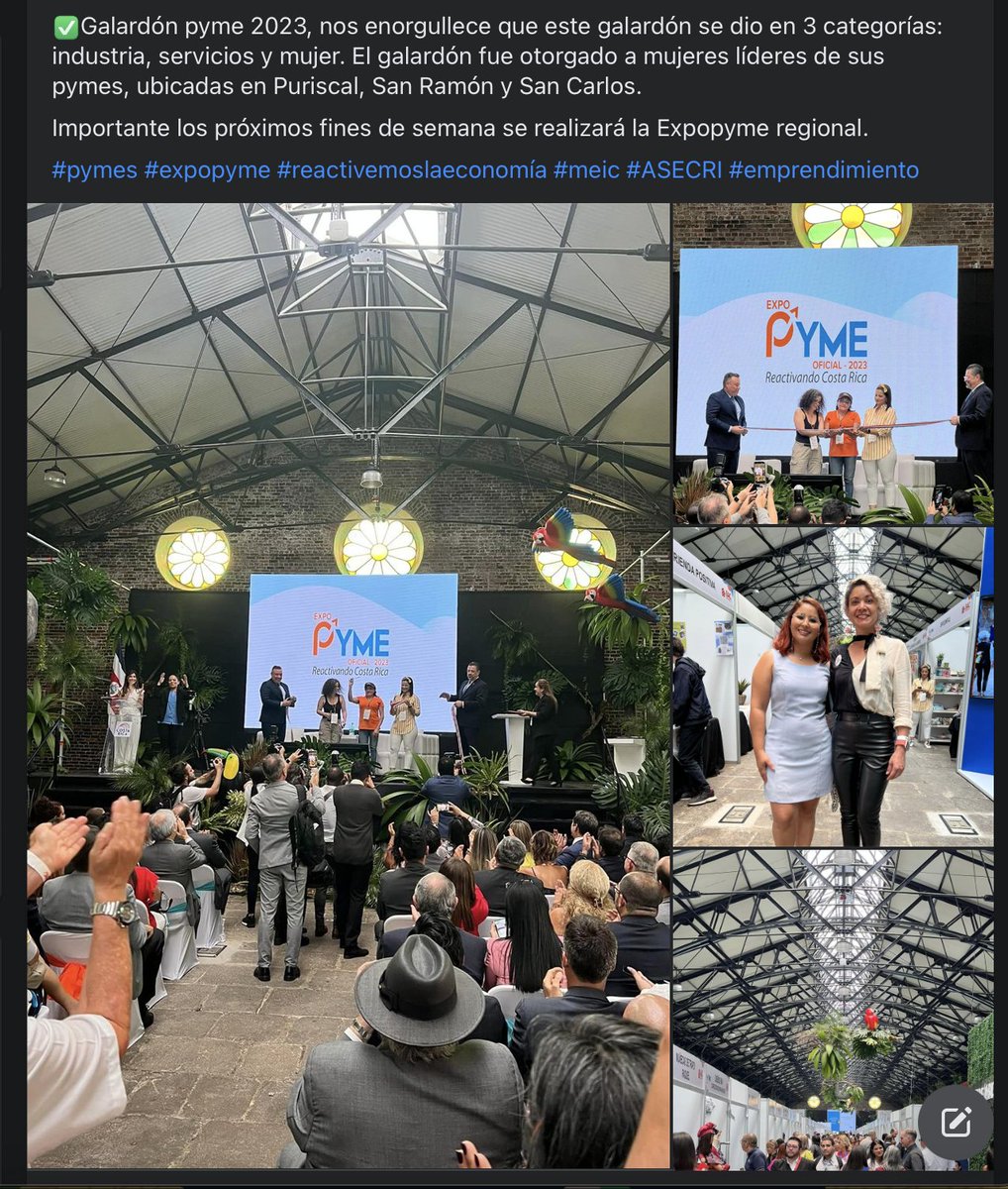 asoc_costa's tweet photo. Este fin de semana se inauguró la ExpoPyme.
Para más detalles en link adjunto o visitar nuestras otras redes. https://t.co/6SPSan5xGr #asecri
Para afiliarse gratuito: https://t.co/6gVmwEF2fI https://t.co/fQFsnlrafk