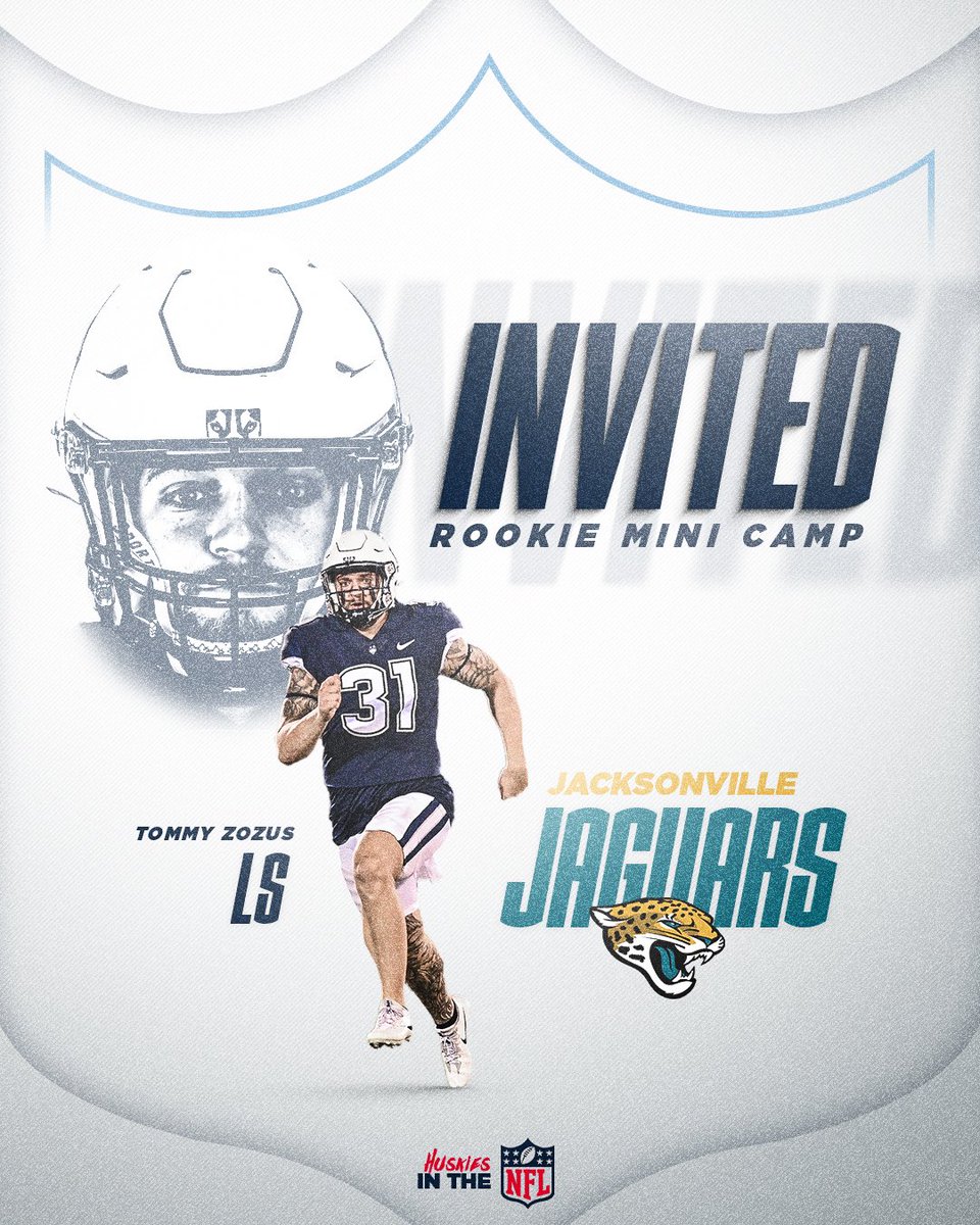 UConn Football (@uconnfootball) on Twitter photo Long Snapper <a href="/TommyZozus/">Tommy Zozus</a> will be making his way to Jacksonville for <a href="/Jaguars/">Jacksonville Jaguars</a> mini camp! Long Snapper <a href="/TommyZozus/">Tommy Zozus</a> will be making his way to Jacksonville for <a href="/Jaguars/">Jacksonville Jaguars</a> mini camp!