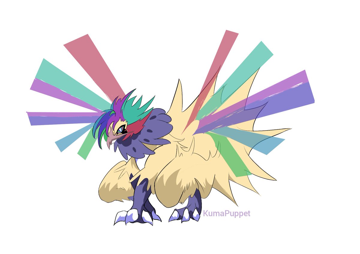 KumaPuppet's tweet photo. Participation de dernière minute pour le #toDfakemon. J'aurai voulu y consacré plus de temps pour LE Roucarnage Sacré mais le temps à joué contre moi. https://t.co/Dod2bh0fSp