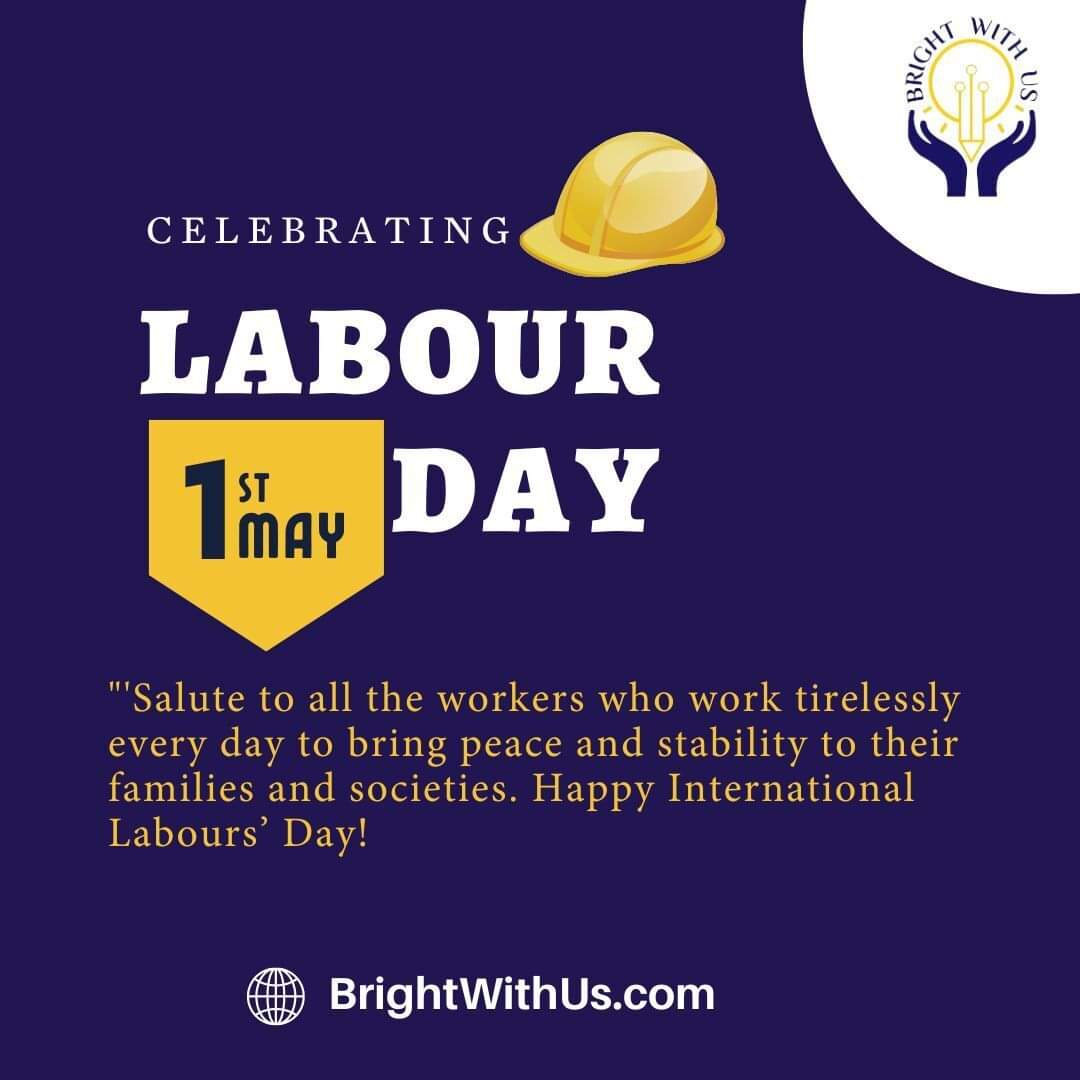 Bright_with_us's tweet photo. 🎉 Happy Labour Day to all the hardworking individuals out there! 💪
We appreciate all the effort and dedication you put into your work. Without your contributions, the world would not be the same! 👏

#labourday #labourday2023 #happylabourday #hardworkpaysoff #dedication https://t.co/rIO40oqkeP