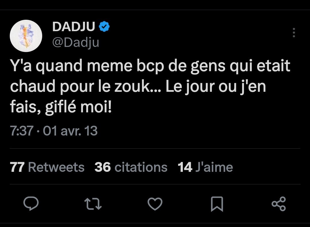 AntillesKamo97's tweet photo. Après sa petite polémique concernant le zouk j’ai été fouillé un peut les anciens tweet de votre pote DADJU, et !!! Comment dire ?🤔 au fond de lui je pense qu’il nous porte pas trop dans son coeur. (Nous les Antillais).
J’ai tort de penser ça ? https://t.co/n36WbpdaTl