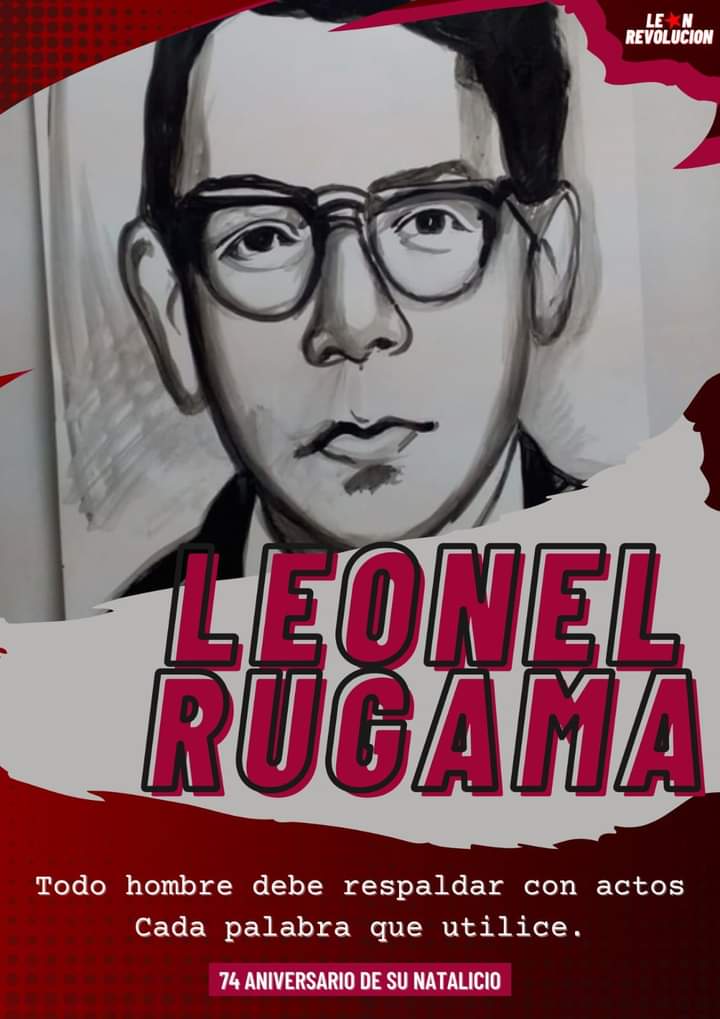 quezadar2's tweet photo. Conmemoramos el 74 aniversario del natalicio del poeta y guerrillero Leonel Rugama, un ejemplo histórico para el pueblo por su entrega y valentía en la lucha  🔴⚫✊🏼
A 74 años nace con él un grito que sigue vigente; ¡QUE SE RINDA TU MADRE!
#LeonRevolucion #NicaraguaBenditaYLibre https://t.co/VElm41yAHJ