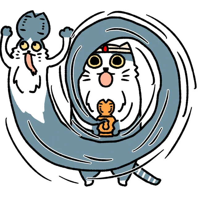#本ミリバール 封印される猫です