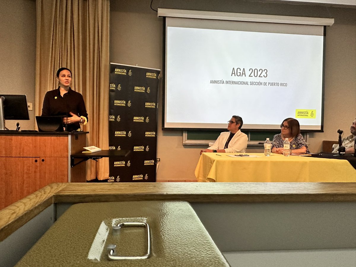 evelynmroman's tweet photo. 🕯️💛 Fin de semana de Asamblea General de @AIPuertoRico. Gente linda, gran trabajo. Gracias @Anjhula por visitar nuestra sección y escuchar nuestros retos, logros y planes. #OneAmnesty @lizagallardo ¡Gracias! https://t.co/ieBUaX6LIF