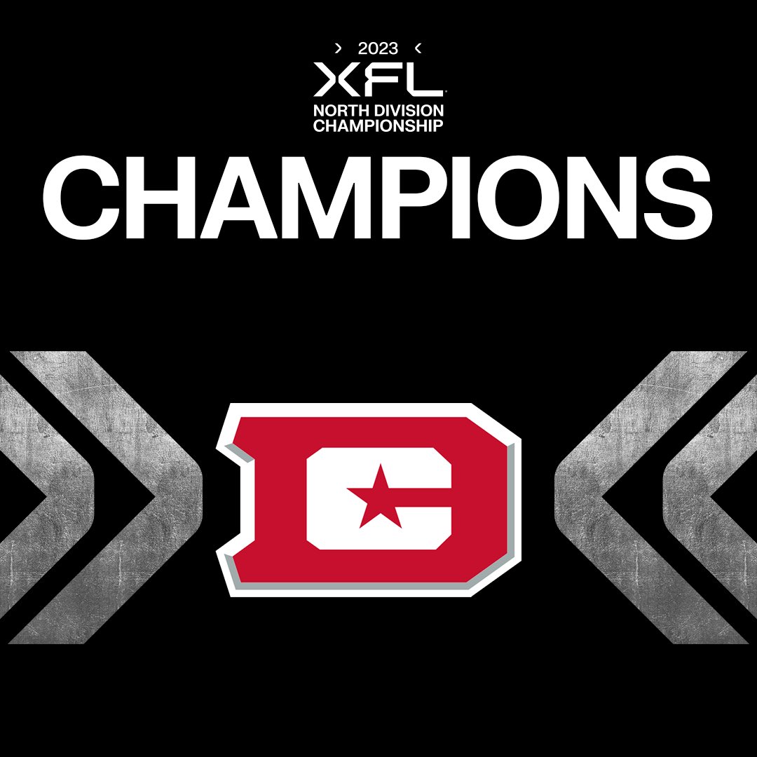 Your North Division Champions are the <a href="/XFLDefenders/">D.C. Defenders</a> 🏆

#XFL2023 | #DefendDC