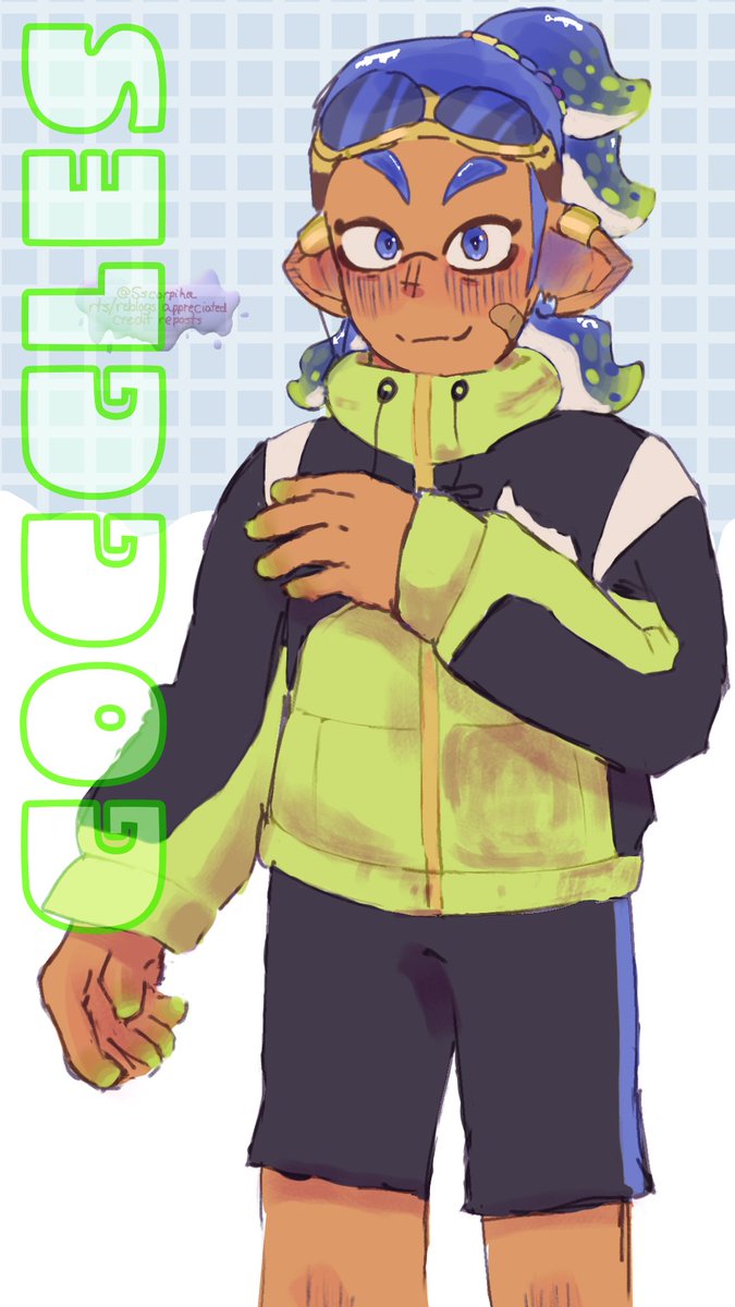 Sscorpion2672 on Twitter "goggle coroika splatoon コロイカ"