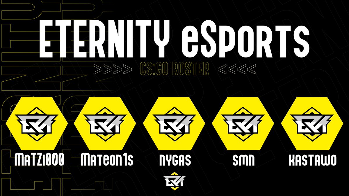 EternityESP_ORG's tweet photo. ETERNITY eSports Line-up:
📷 MaTZi000
📷 MaTeon1s
📷 NYGAS
📷 SMN
📷 kastawo
Witamy chłopaków w drużynie i widzimy się już niebawem na serwerze https://t.co/RZYTY5s18w