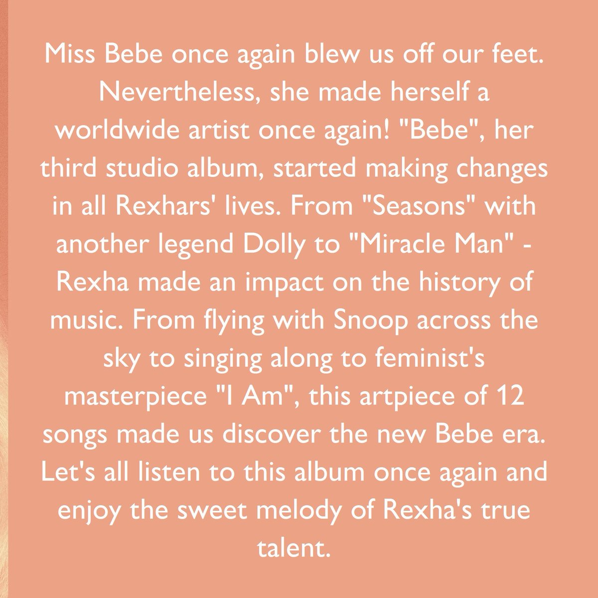 DBedenicic's tweet photo. 🥰 @BebeRexha #bebe #beberexha #rexhar #rexhars #rexha https://t.co/VIocUtP2fi