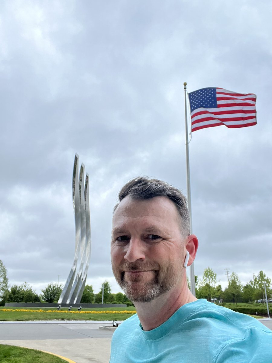 JoshuaDSpence's tweet photo. Who are the #NASCIO23 runners?  3.43 miles today. https://t.co/33n9Nf492D