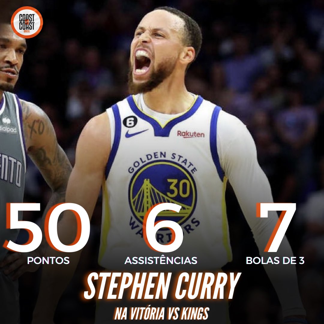 🚨O GOLDEN STATE WARRIORS ELIMINA O SACRAMENTO KINGS.

STEPHEN CURRY:

- MAIOR PERFORMANCE DE UM WARRIOR EM JOGO 7 (passando Durant)

- MAIOR MARCA DE PONTOS NA CARREIRA EM PLAYOFFS

- 1° WARRIOR COM UM JOGO DE 40 PONTOS EM JOGO 7 NA HISTÓRIA DO TIME

VOCÊS VIRAM A HISTÓRIA.