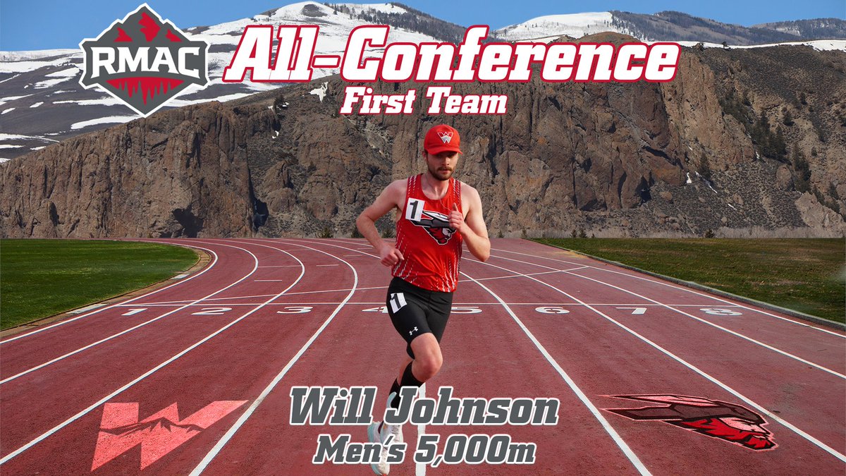 WCUMountaineers's tweet photo. Congratulations to @westerntrack Will Johnson who earned another all-conference honor, this time earning First Team All-Conference honors in the men's 5,000m today (Apr. 30) at the 2023 RMAC Outdoor Track &amp; Field Championships. #ExcellenceElevated #MountaineerStrong https://t.co/bvyzklXDVg