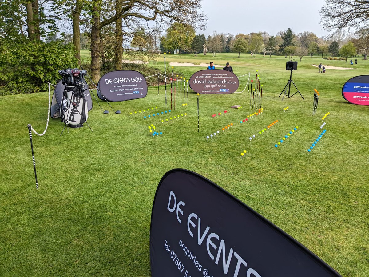 trickgolfshow's tweet photo. Good to be back on the road again this week @ThonockPark for the Grand Final   #Racetoparis @legolfnational bringing the colour on the 1st Tee #KarstenLakes with @volvikUSA Balls @BrandFusionLtd and my @PINGTourEurope Clubs @ECCOGOLF Shoes Thanks to my #GolfShow Sponsors 2023 https://t.co/O0sD9Nijp0