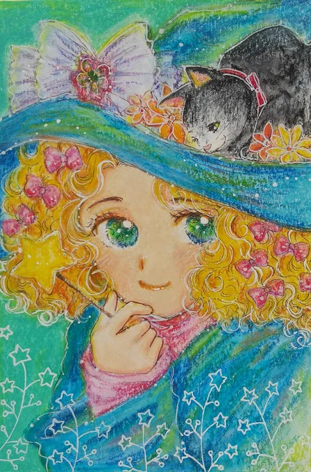 …     魔法使いになりたい  #イラスト #アナログイラスト   おはようございます  今日も良き日に