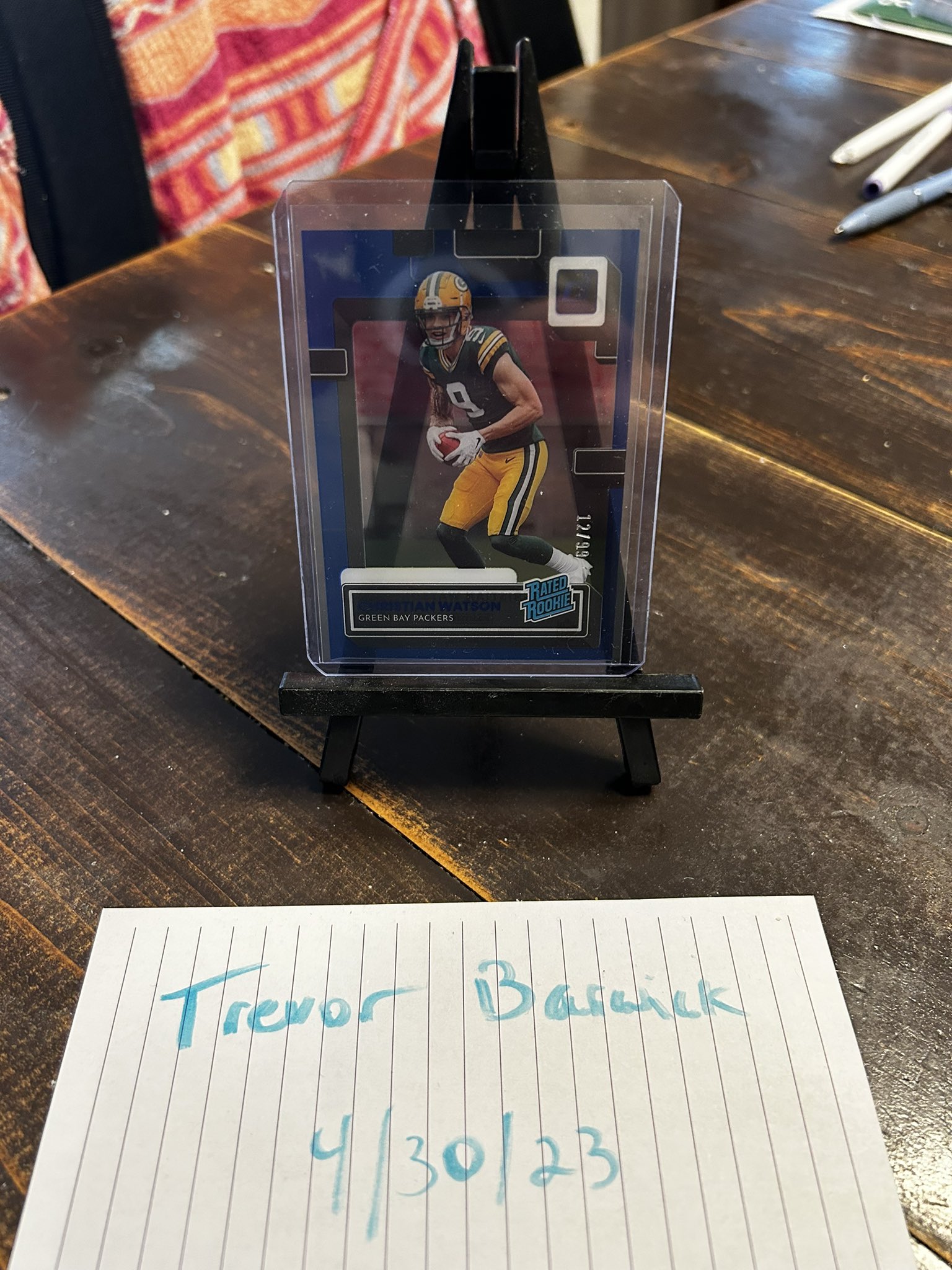 Trevor Barwick on Twitter "breakoutcards_ Christian Watson /99 20