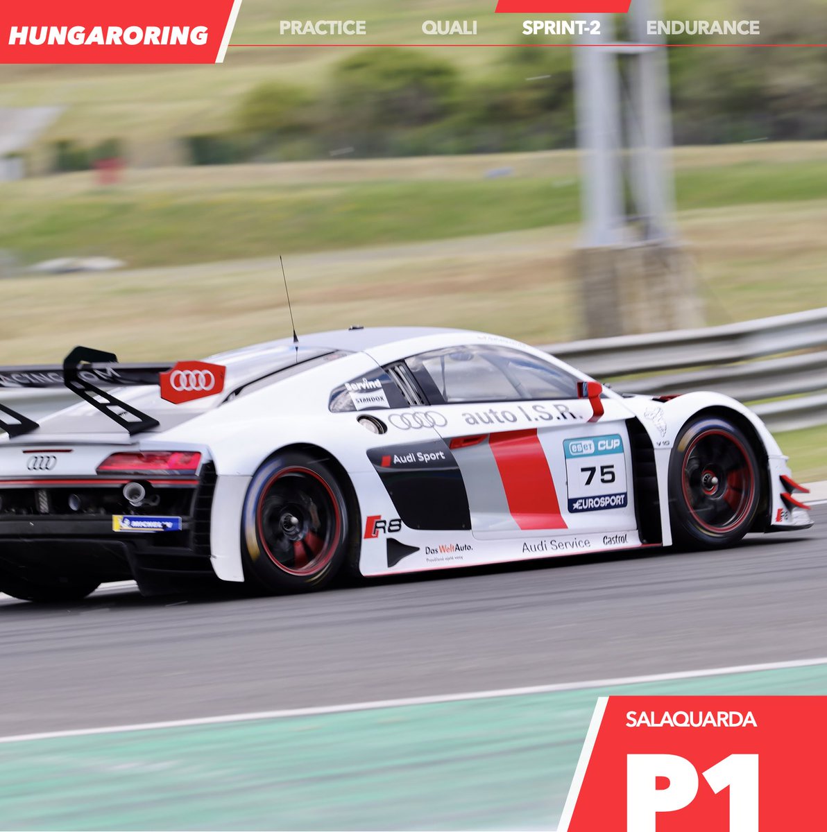 Filip won second sprint as well… we couldn't have better weekend 🙏 #day3 #sprint2 #hungaroring #raceweekend #isrracing #teamisr