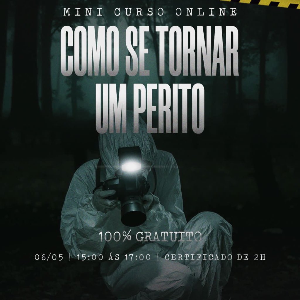 Crimes Reais on Twitter: "COMO SE TORNAR UM PERITO! 100% ONLINE E ...