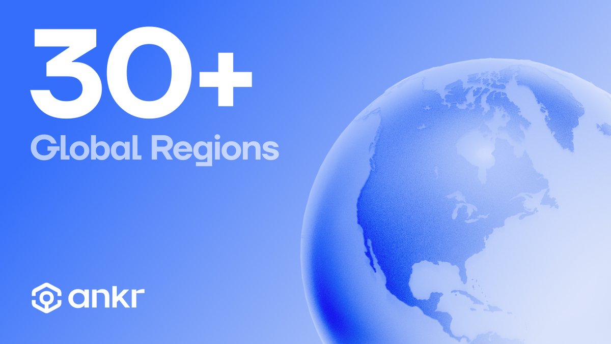 ankr's tweet photo. Serve users across the globe 🌎🫡

At Ankr, we have nodes running in more regions than any other provider, ensuring low-latency connections for you and your users, no matter where you are 🤝 https://t.co/e6xtM7La7o
