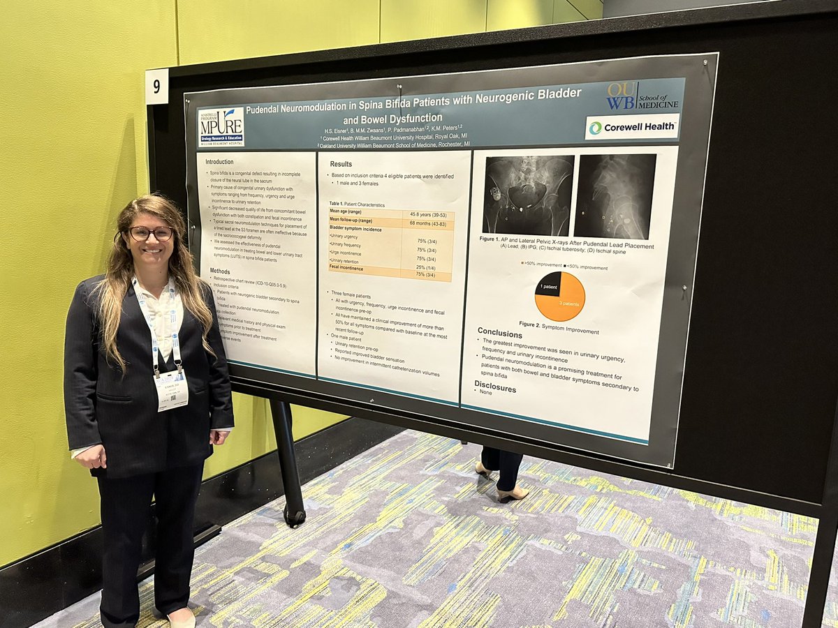 Priya Padmanabhan (@priyapadmanabh6) on Twitter photo News Alert! Pudendal Neuromodulation for Spina Bifida. 👍🏽 it works!@HaileyEisner <a href="/KennethMPeters1/">Kenneth M Peters MD</a> <a href="/BeaumontUrology/">Beaumont Urology</a> #AUA2023 News Alert! Pudendal Neuromodulation for Spina Bifida. 👍🏽 it works!@HaileyEisner <a href="/KennethMPeters1/">Kenneth M Peters MD</a> <a href="/BeaumontUrology/">Beaumont Urology</a> #AUA2023