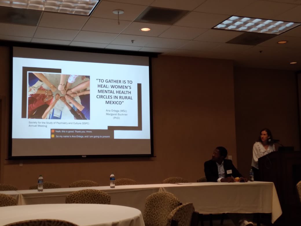 ana_zenci's tweet photo. Presented on Friday at the Society for the Study of Psychiatry and Culture + @PsychAnth annual meeting the evaluation of our women’s circles project at @CES_Mexico https://t.co/Fkk31TJzwh