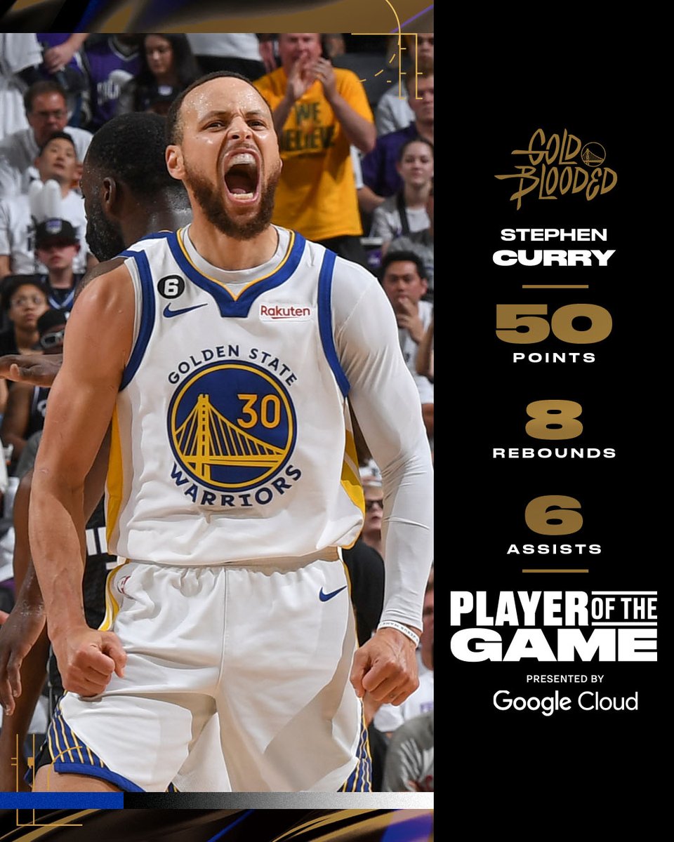 A playoff career high, 50pts for 3️⃣0️⃣! @googlecloud || Player of the Game