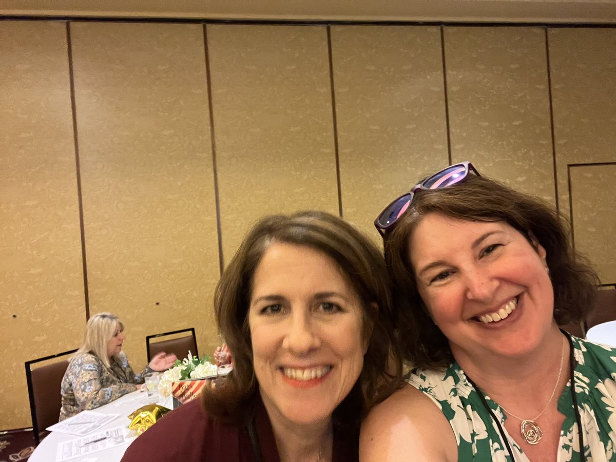erindionne's tweet photo. What a weekend at #NESCBWI23 ! I have missed seeing my writing family in person so much. My heart is full. 💜@LynMullalyHunt @JoKnowles @wendymmcdonald @hayleybwrites https://t.co/OKBeIX6f0J