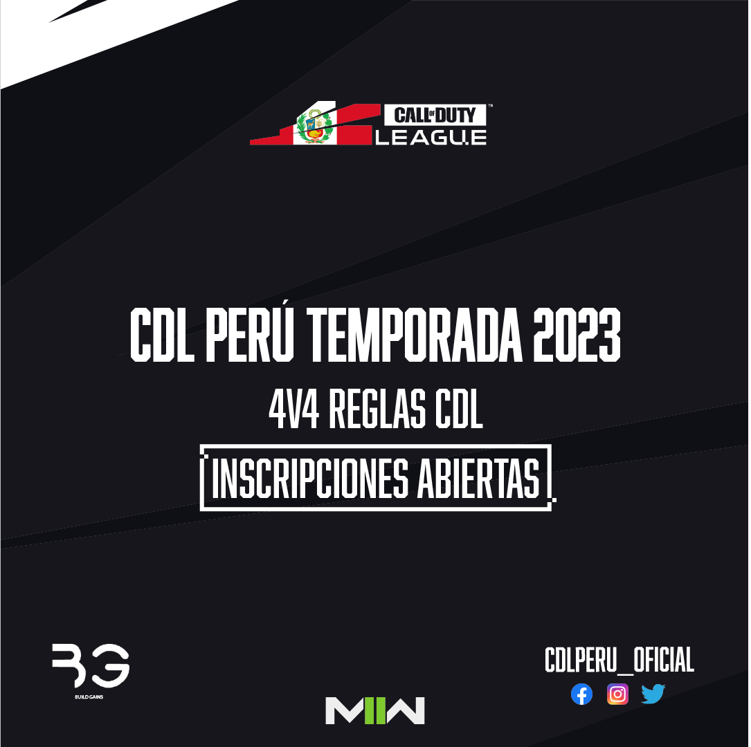 CDLPeru's tweet image. Regresamos para quedarnos: 

La CDL Perú presenta un nuevo capítulo en la escena de Call of Duty competitivo en nuestro país: Nuevos sponsors, nuevas colaboraciones, nuevo sistema y, por supuesto, nuevo prize pool. 

Link de inscripción:
docs.google.com/forms/d/e/1FAI…