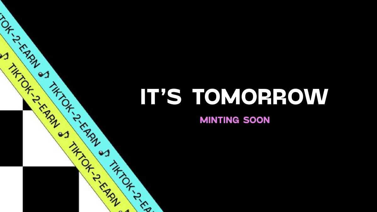 Tomorrow is the day!

🎁Supply: 3,333
💰Price: 0.04 ETH (WL) / 0.06 ETH (public)
⏰Date &amp; Time: May 04, 2023 (WL) / May 05, 2023 (public) 12:00PM UTC

Great potential ahead and it's all yours!🎵 
#TikTokFi #MintingSoon #NFT #web3 #Crypto