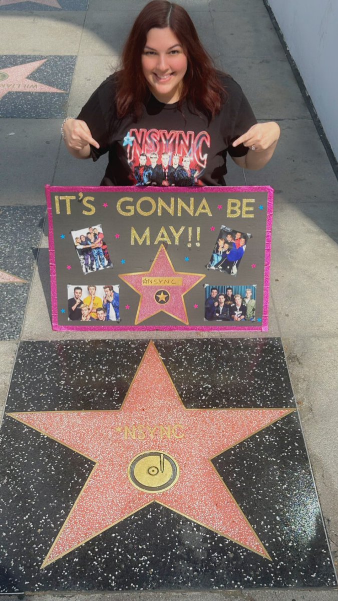SarahSaryan's tweet photo. Happy national @NSYNC day! 
Five years ago I attended the ceremony to watch them get their star on the Hollywood Walk of Fame.

@jtimberlake @JCChasez @IamCKirkpatrick @realjoeyfatone #LanceBass #NSYNC #ItsGonnaBeMay #IGBM https://t.co/Pzo8uW4BrS