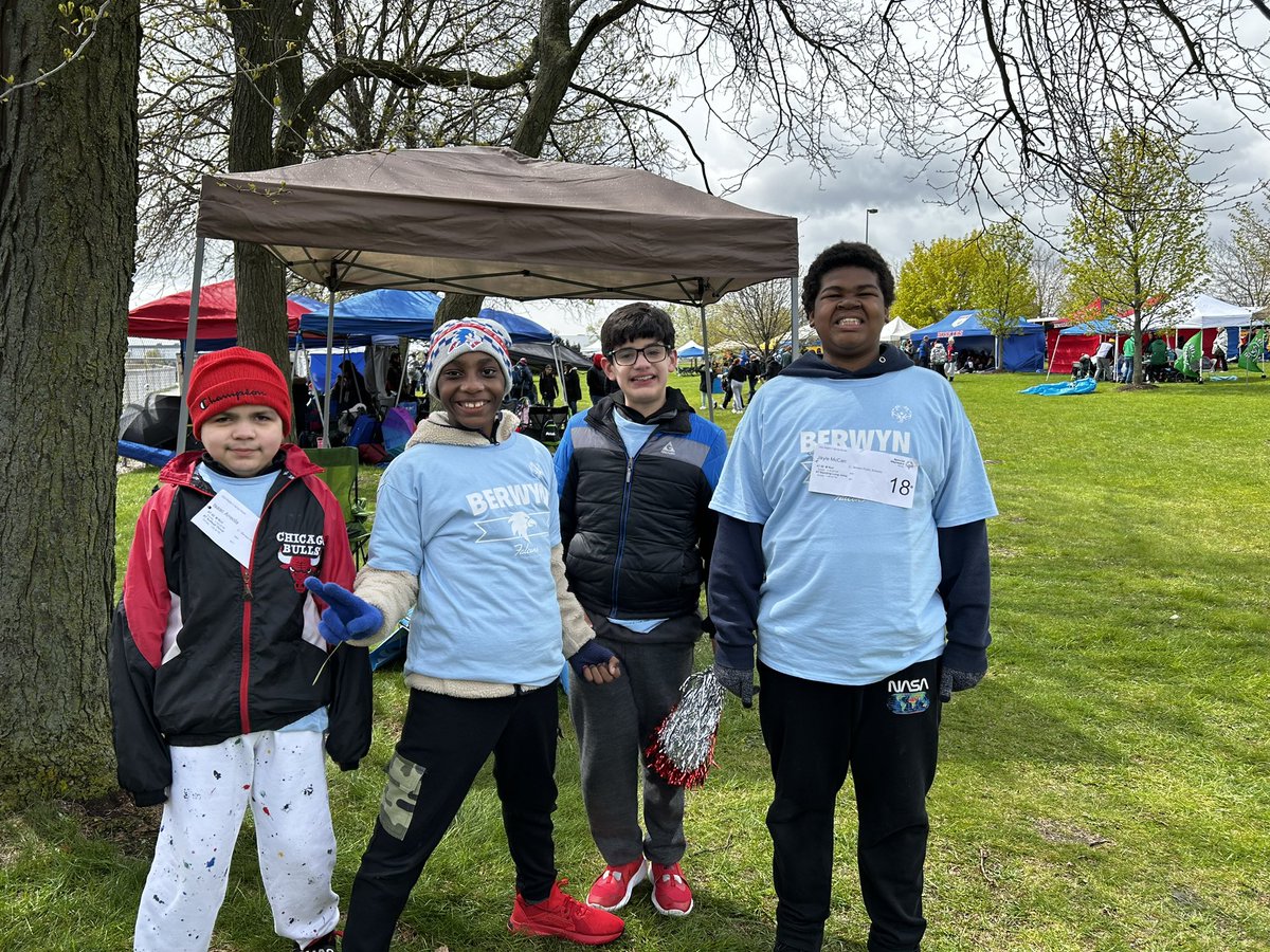 This is everything! Berwyn Falcon Althletes competed today at Special Olympics
