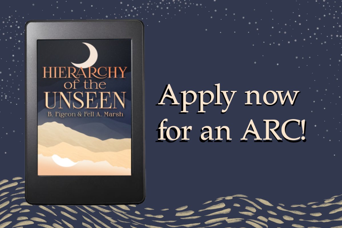 F_A_Marsh's tweet photo. We've just opened ARC signups for Hierarchy of the Unseen!! Get your copy as early as May 1st. Link to learn more and sign up in the replies! https://t.co/pIxj0oTenI