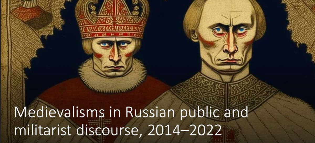 MediBoh's tweet photo. Asked AI to generate a background picture of evil medieval putin for my conference paper. Result: https://t.co/2NkYMDFlAW
