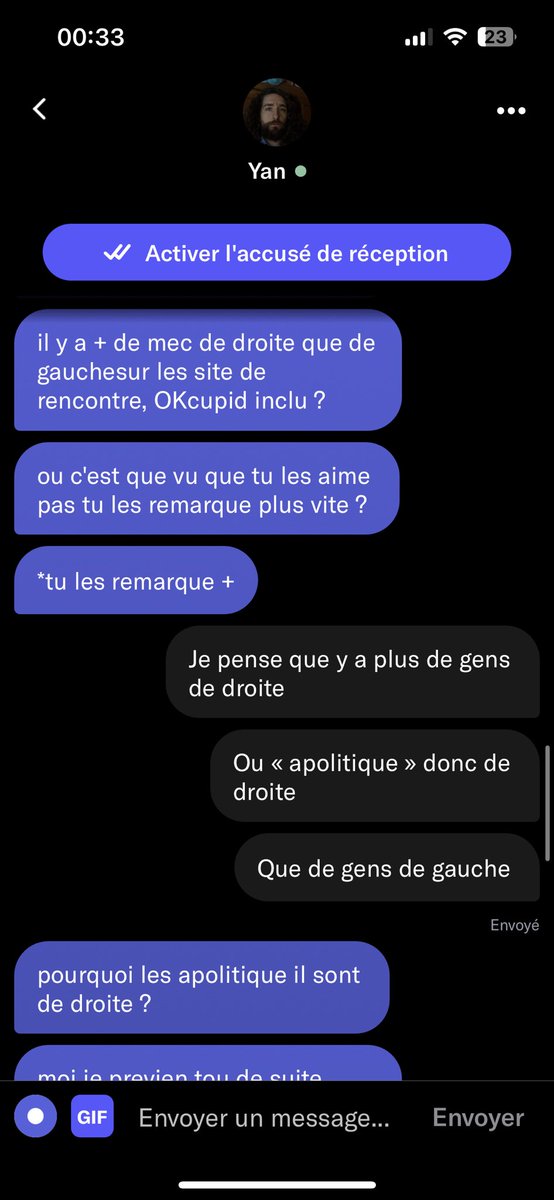legauchistan's tweet photo. J’avais envie de baiser. Mais grâce à Yan, j’ai plus envie. Merci Yan. https://t.co/7mS2HpMAlF