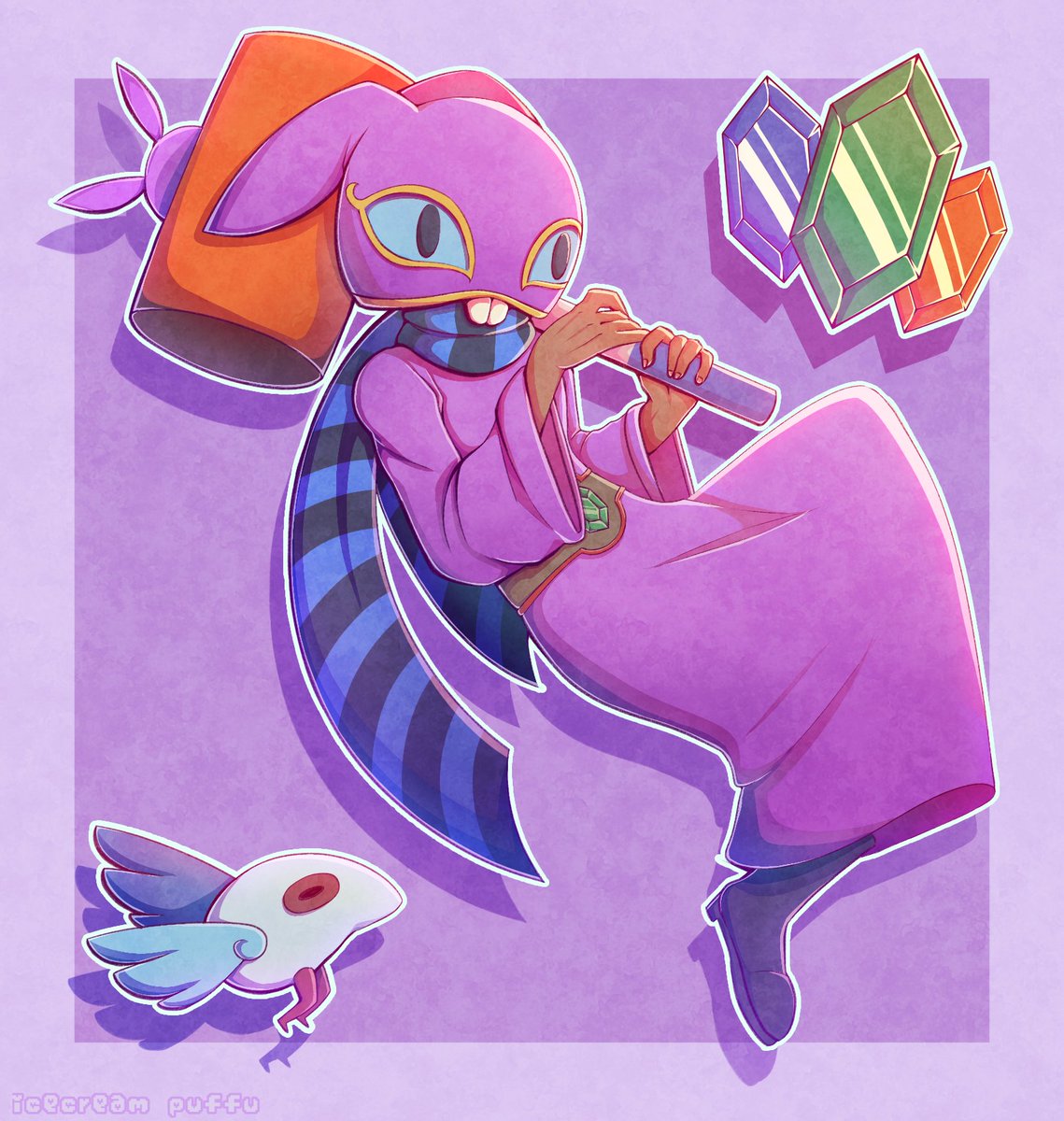 Icecream_puffu's tweet image. Heh bunny boy

#alinkbetweenworlds #ravio #thelegendofzelda #fanart