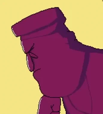 for the longest time i thought his mustache was his eye and that this was a statue of the too close eyes guy from family guy instead of peppino