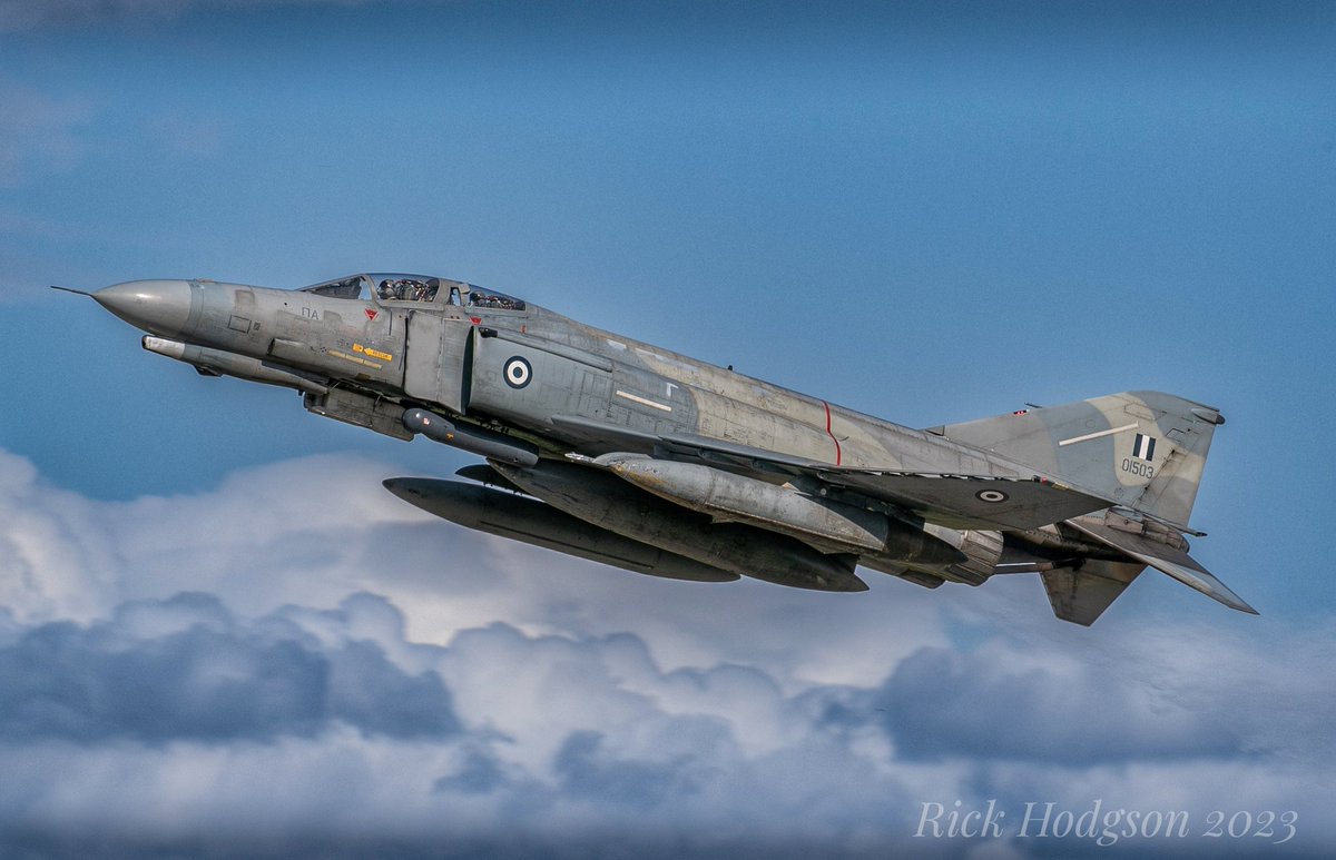 HAF Phantom F4E 01503 338Sqn 117CW seen here departing Andravida AFB during Exercise Iniochos 2023