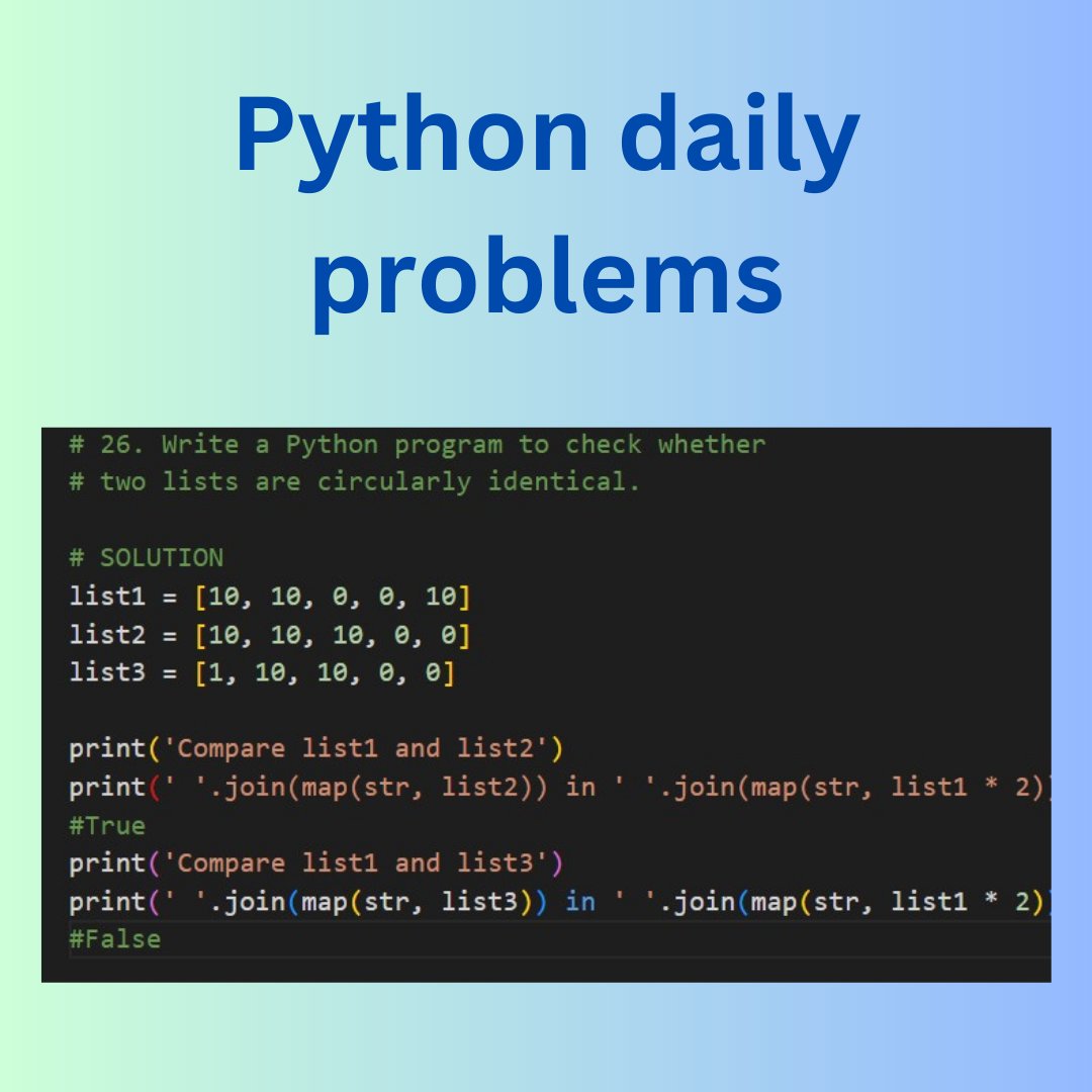gvkav19's tweet image. 3.
#100daysofcodepython