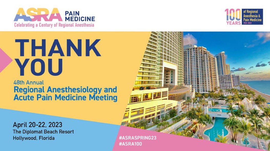 Samer Narouze,MD,PhD,MMM (@narouzemd) on Twitter photo I’m very honored to have served as the president of <a href="/ASRA_Society/">ASRA Pain Medicine</a> for last couple of years.
Huge THANK YOU to every one in our community, members, volunteers, staff.
Special thanks to <a href="/magedguirguis1/">maged guirguis</a> <a href="/rljohnsonmd/">RLJohnson</a> <a href="/AmyPearsonMD/">Amy Pearson, MD, FASA</a> <a href="/shaskinsMD/">Stephen Haskins</a> chairs of the meetings
#ASRA100 I’m very honored to have served as the president of <a href="/ASRA_Society/">ASRA Pain Medicine</a> for last couple of years.
Huge THANK YOU to every one in our community, members, volunteers, staff.
Special thanks to <a href="/magedguirguis1/">maged guirguis</a> <a href="/rljohnsonmd/">RLJohnson</a> <a href="/AmyPearsonMD/">Amy Pearson, MD, FASA</a> <a href="/shaskinsMD/">Stephen Haskins</a> chairs of the meetings
#ASRA100