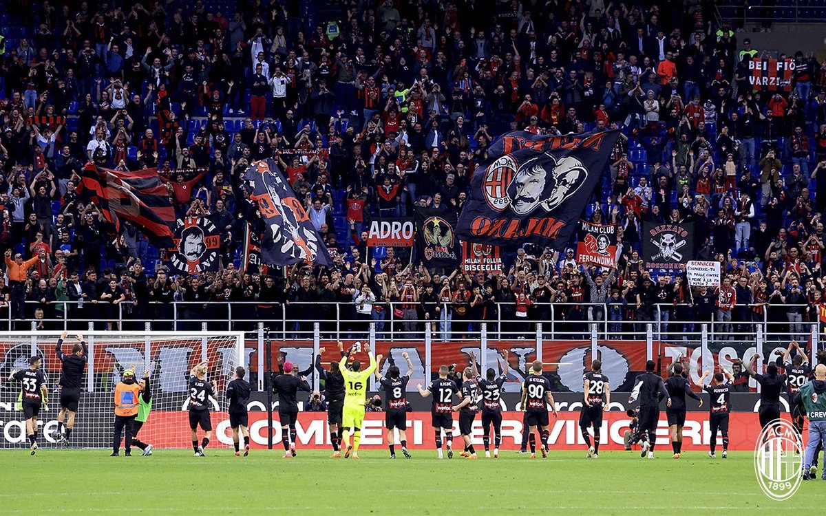 Non te lo posso spiegar, non potrai capire mai. Quanto è bello l’<a href="/acmilan/">AC Milan</a> quanto è bello essere noi. #Rossoneri #Fvcrn #Casciavit