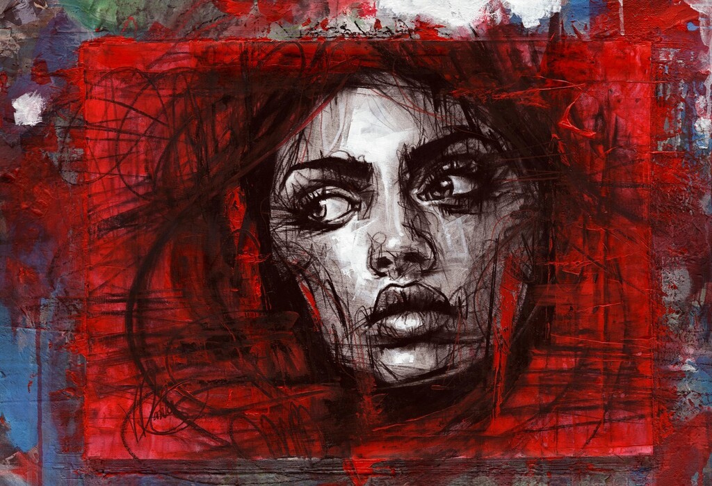 "Embersong" - Original painting by Vin Dantes. See more of my work or buy this piece at vindantes.co.uk. Check recent auctions on Catawiki or Ebay. #art #artist #artistsoninstagram #artoftheday #artwork #painting #illustration #drawing #acrylicpa… instagr.am/p/CrY69tFtnIy/