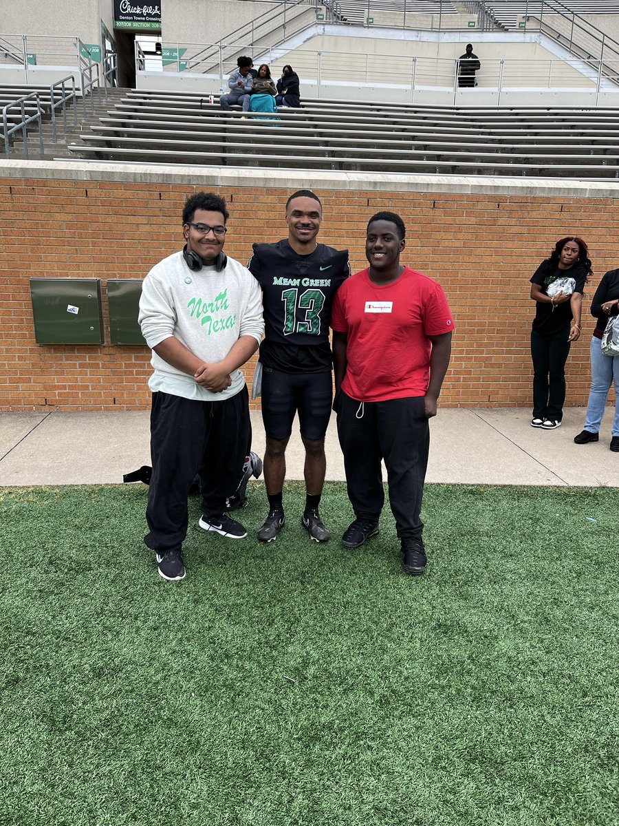 Had a Great time yesterday with the <a href="/DungeonDFW/">Bertram Lawrence Sr</a> Family got watch <a href="/_chandlerrogers/">C4</a> play at #northtexasuniversity