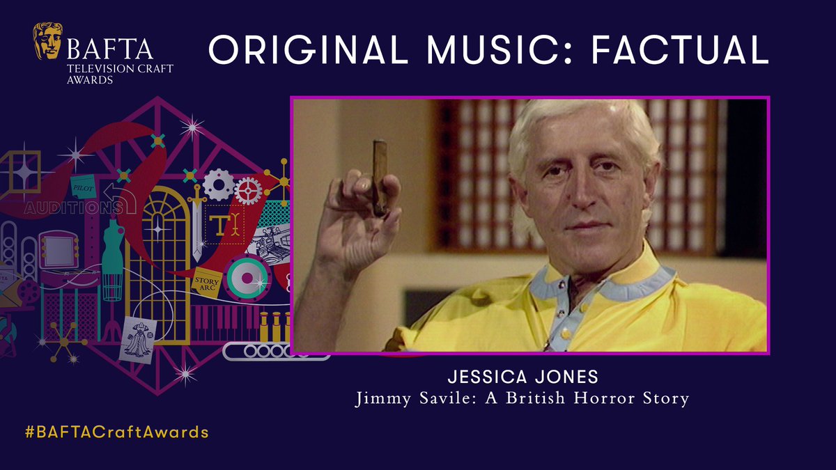 Jessica Jones wins the BAFTA for Original Music: Factual for her work on Jimmy Savile: A British Horror Story 🎶 #BAFTACraftAwards