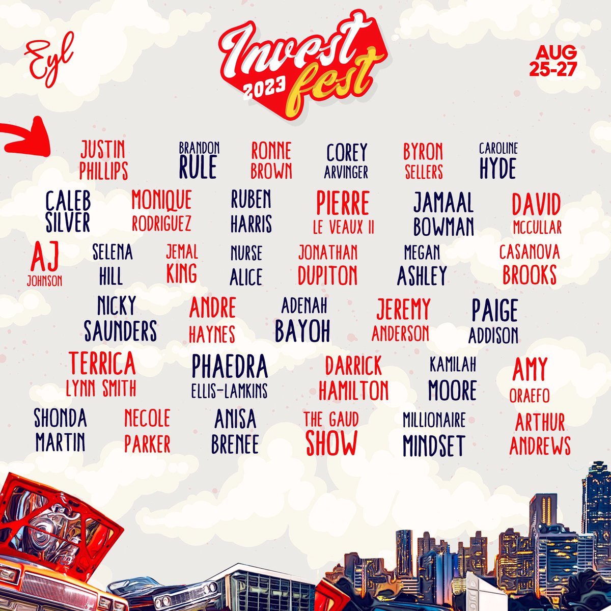 The World's Biggest business festival is back for year three! 

Click the link below to get presale tickets now! Vendor booths are also available and will sell out soon. 

investfest.com/us/?fbclid=PAA…